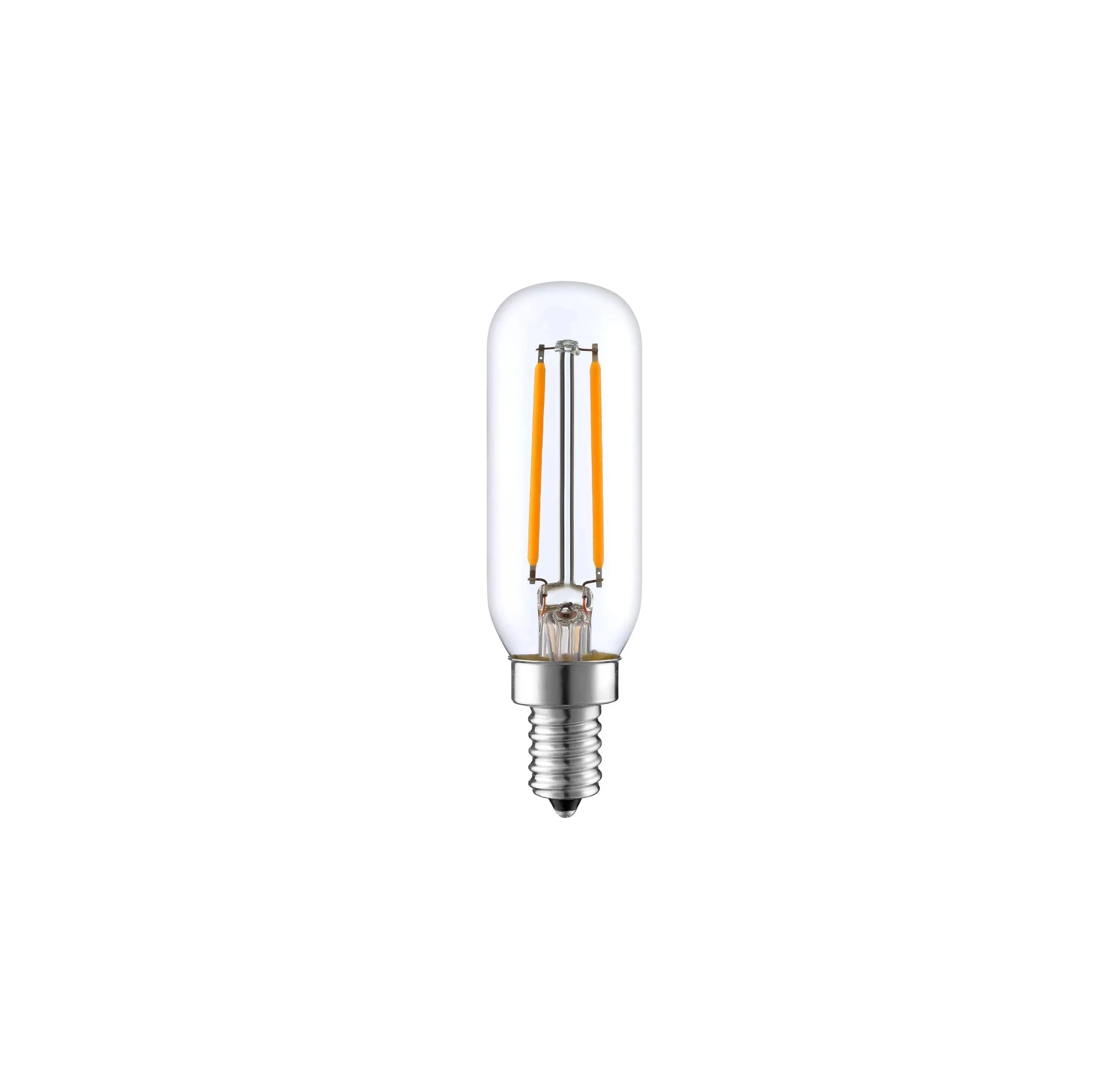 Lampadina LED tubolare a filamento vintage serie T — 180–265V / 2W / E14 / 2200K